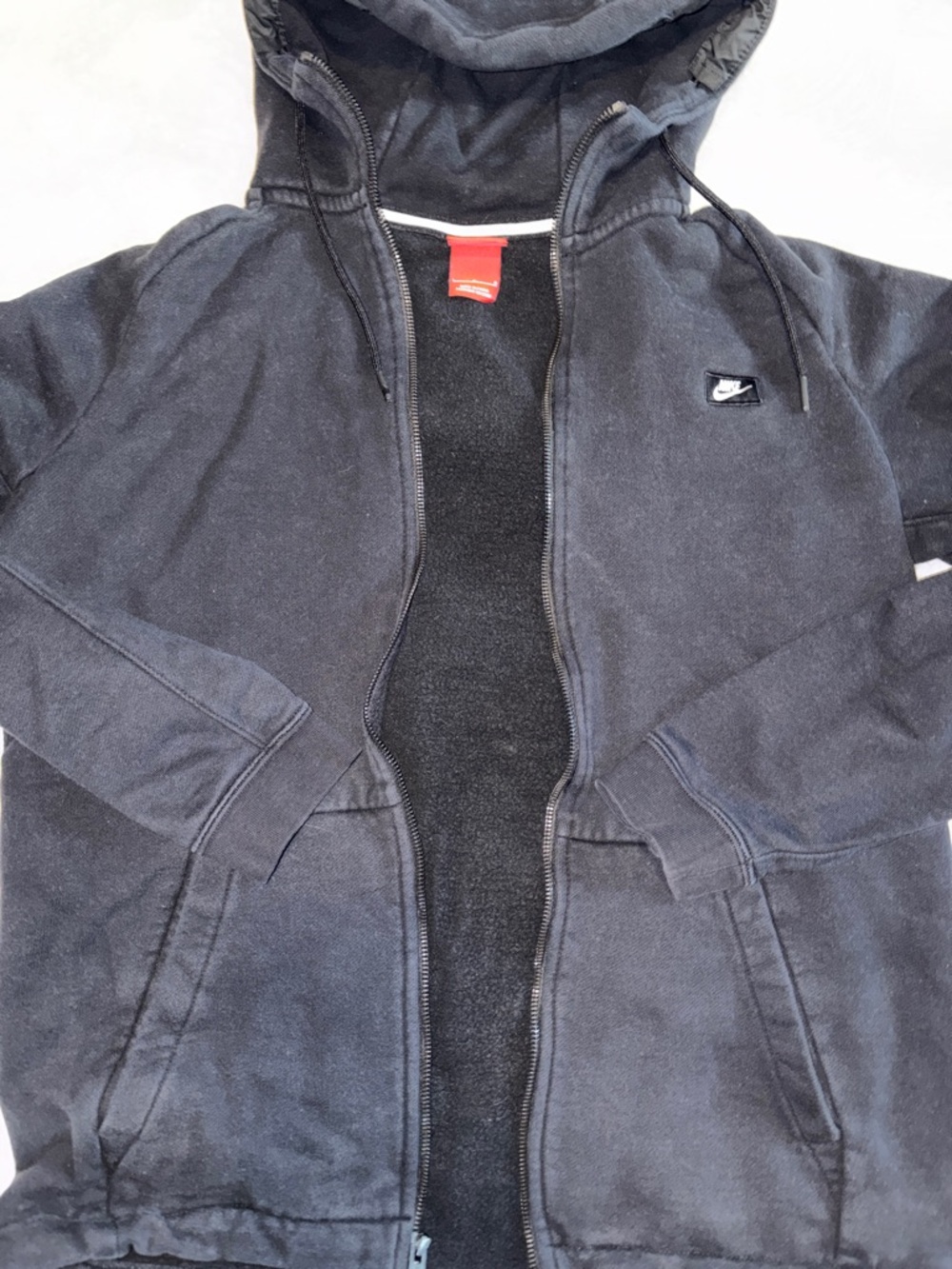 Nike Black Zip-Up Hooded Sweatshirt